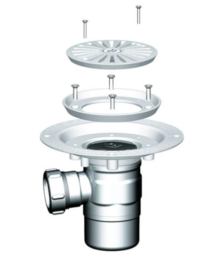 AKW Level Best Stainless Steel Wet Room Waste for Tiled Floors – Choice of TF75, TFWA or SFWA, photo 3