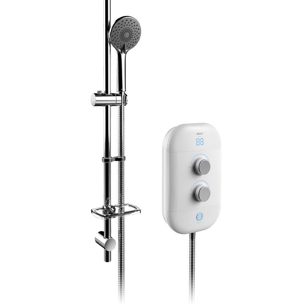 AKW iTherm Thermostatic Electric Shower with Chrome Kit – Choice of 8.5kW or 9.5kW, photo 4