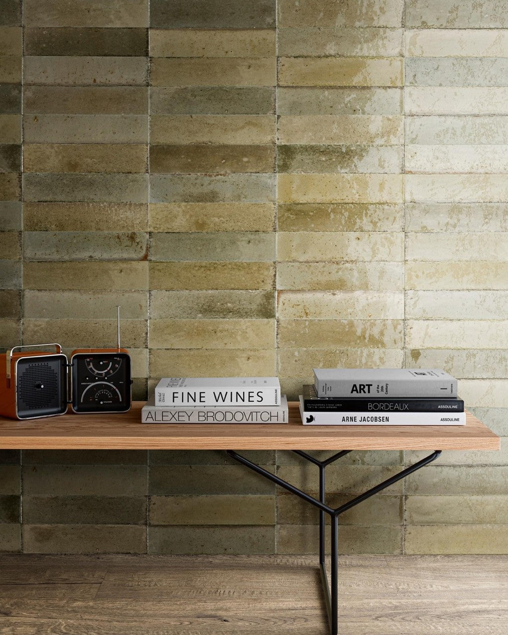 Montauk musk gloss porcelain wall and floor tile 240x60mm
