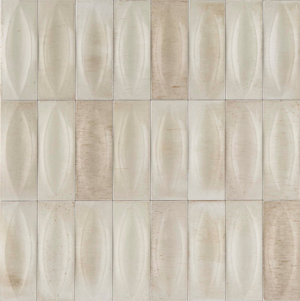 Nantucket Warm Beige Eye Decor gloss porcelain wall and floor brick tile 75x200mm – image 3