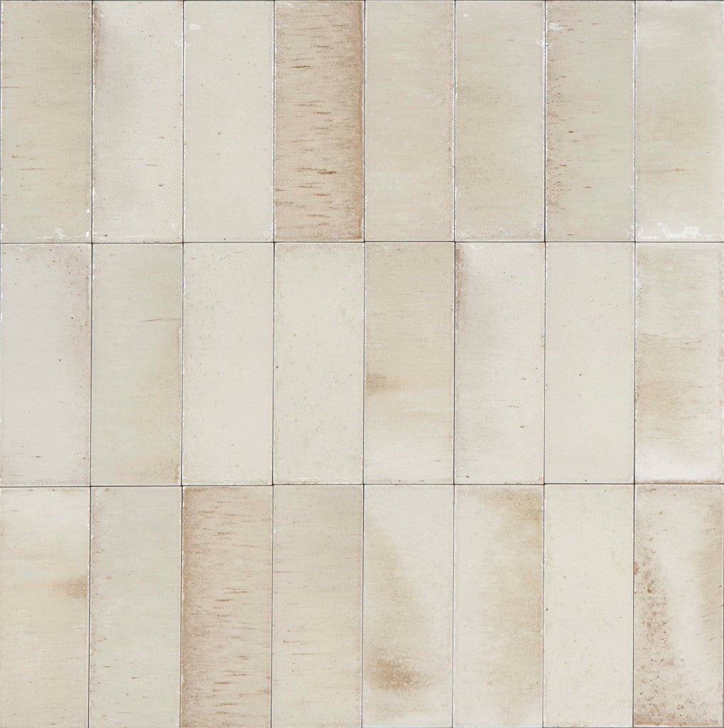 Nantucket Warm Beige gloss porcelain wall and floor brick tile 75x200mm – image 5