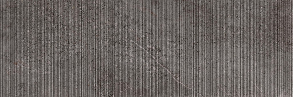 Ocean City anthracite stone effect satin ceramic brick decor wall tile 300x600mm