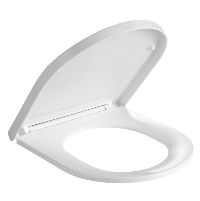 Kartell K-VIT Slim Wrap Over Premium D-Shaped Toilet Seat White Gloss (SEA102D)