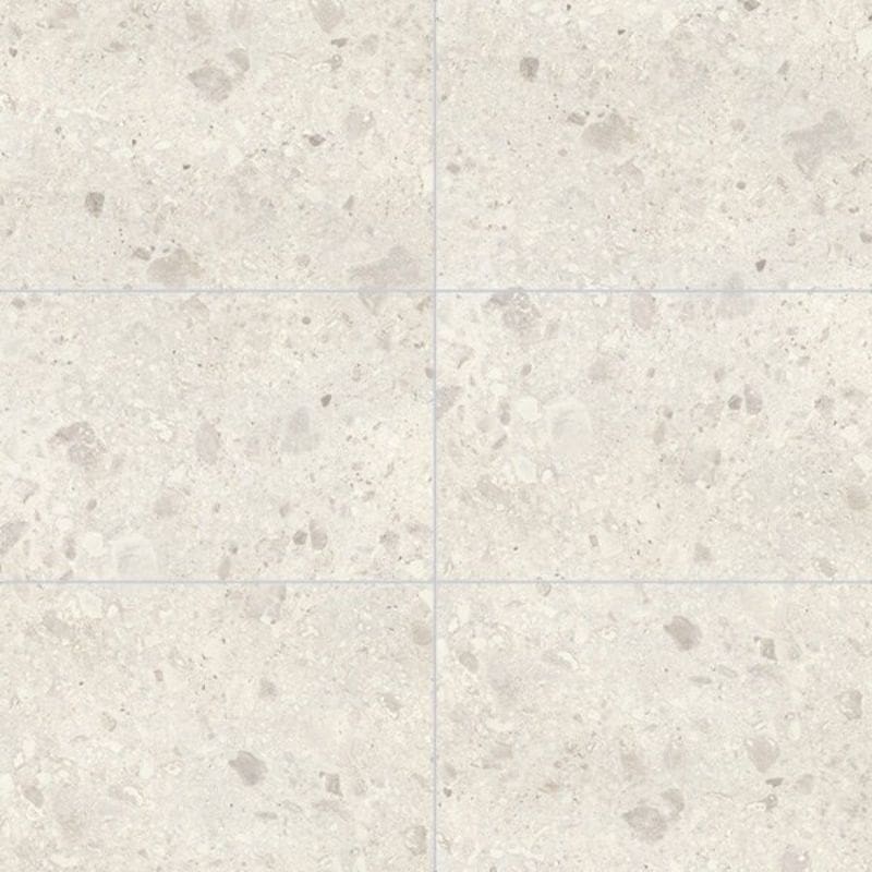 Multipanel Tile White Terrazzo Large Tile Bathroom Wall Panel 2400 x 598mm – Matt