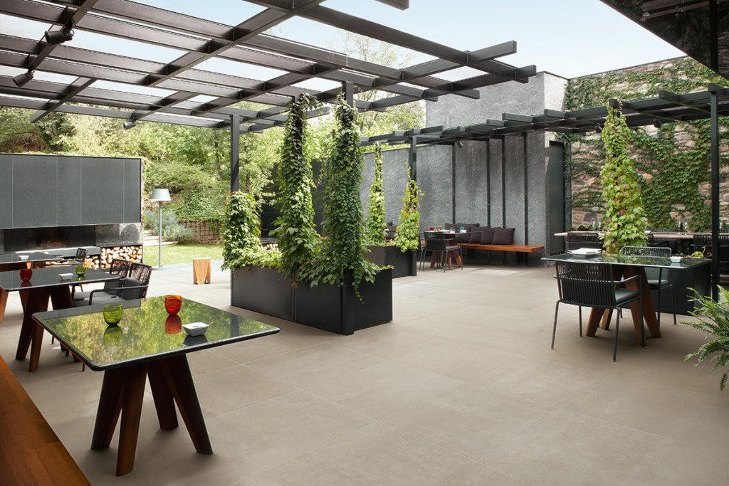Wilmington snow plain matt porcelain wall & floor tile, 600x600mm