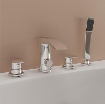 4 Hole Bath Shower Mixer Taps
