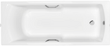 Carron Axis 1500x700mm Single Ended Bath with Twin Grips- White Gloss (02029T)