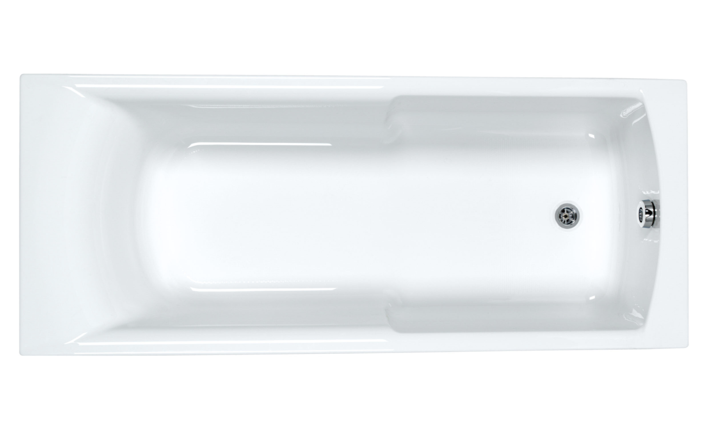 Carron Axis 1500x700mm Carronite Single Ended Bath- White Gloss (02030)
