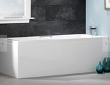Carron Integra 1700x750mm Single Ended Carronite Bath with Twin Grips- White Gloss (02172)
