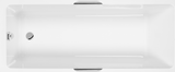 Carron Integra 1700x750mm Single Ended Carronite Bath with Twin Grips- White Gloss (02172)
