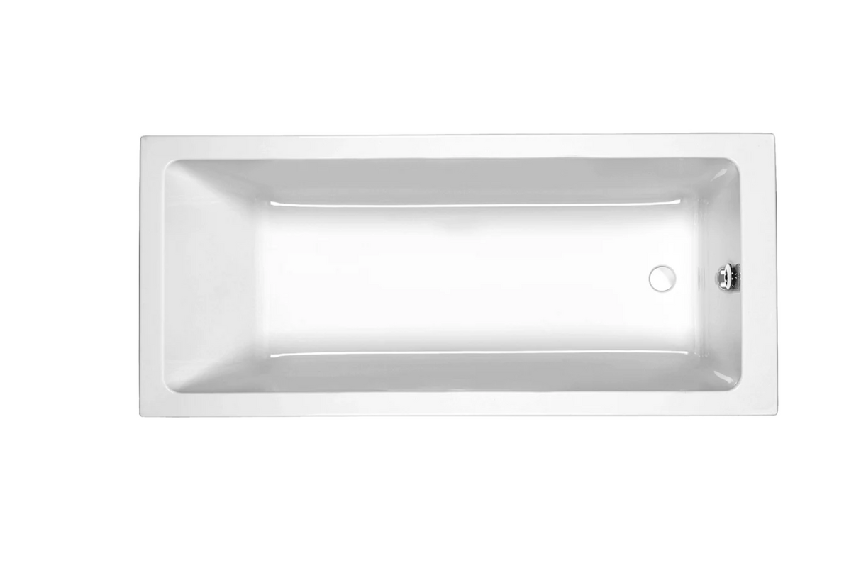 Carron Quantum 1700x900mm Single Ended Bath Carronite - White Gloss (02182)