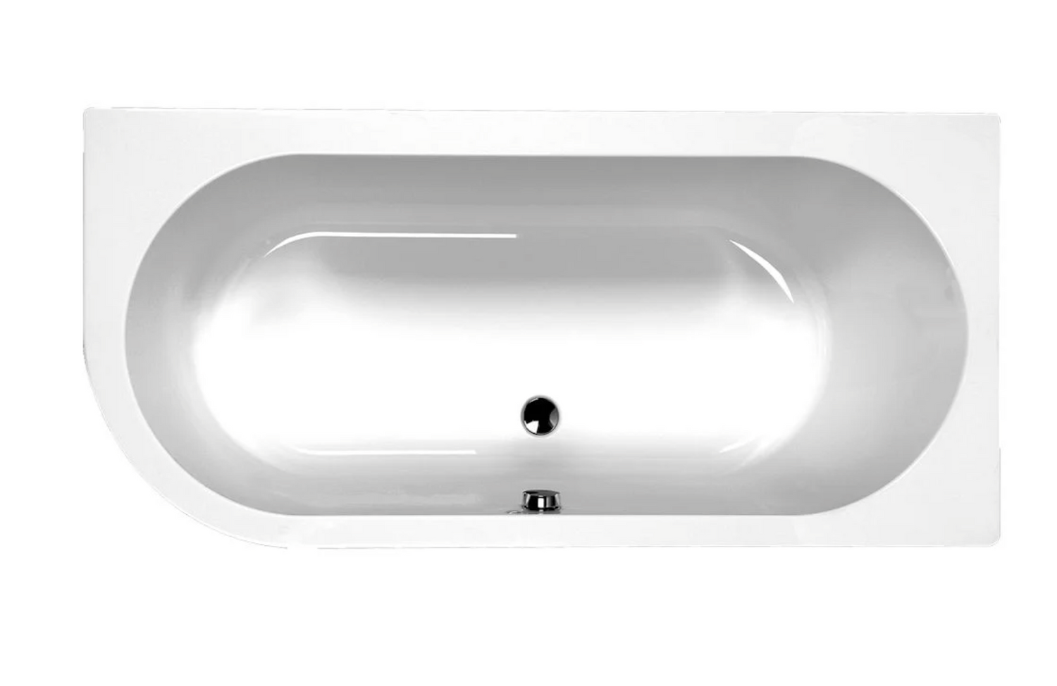 Carron Status 1600x725mm Left Hand Bath - White Gloss (02209)