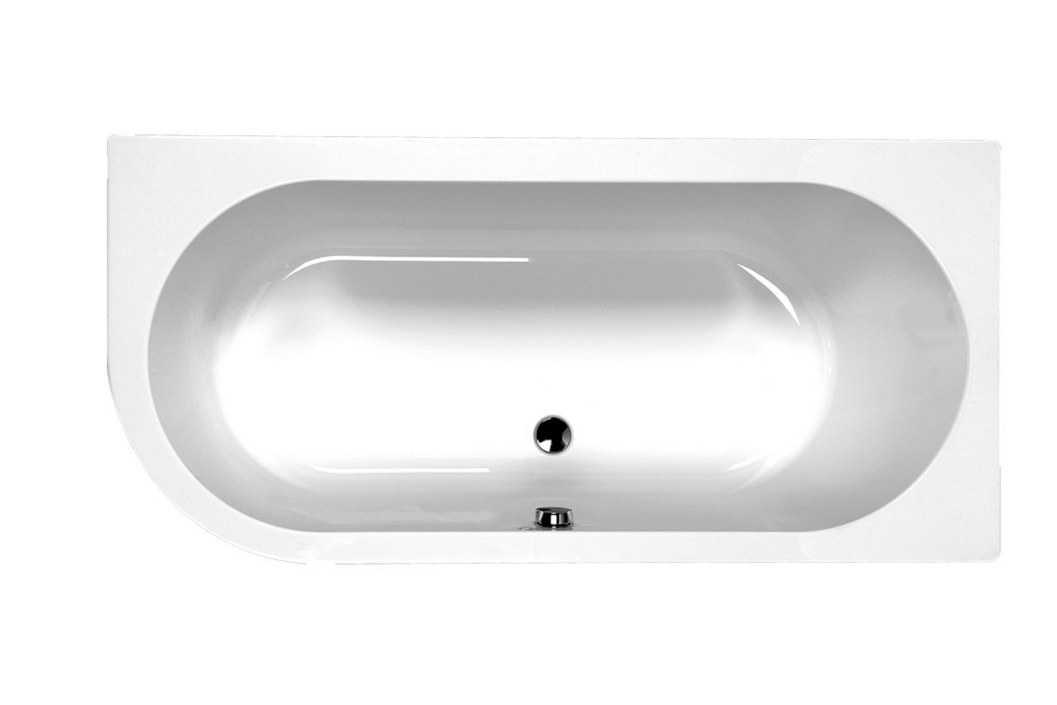 Carron Status 1700x725mm Left Hand Bath Carronite - White Gloss (02214)
