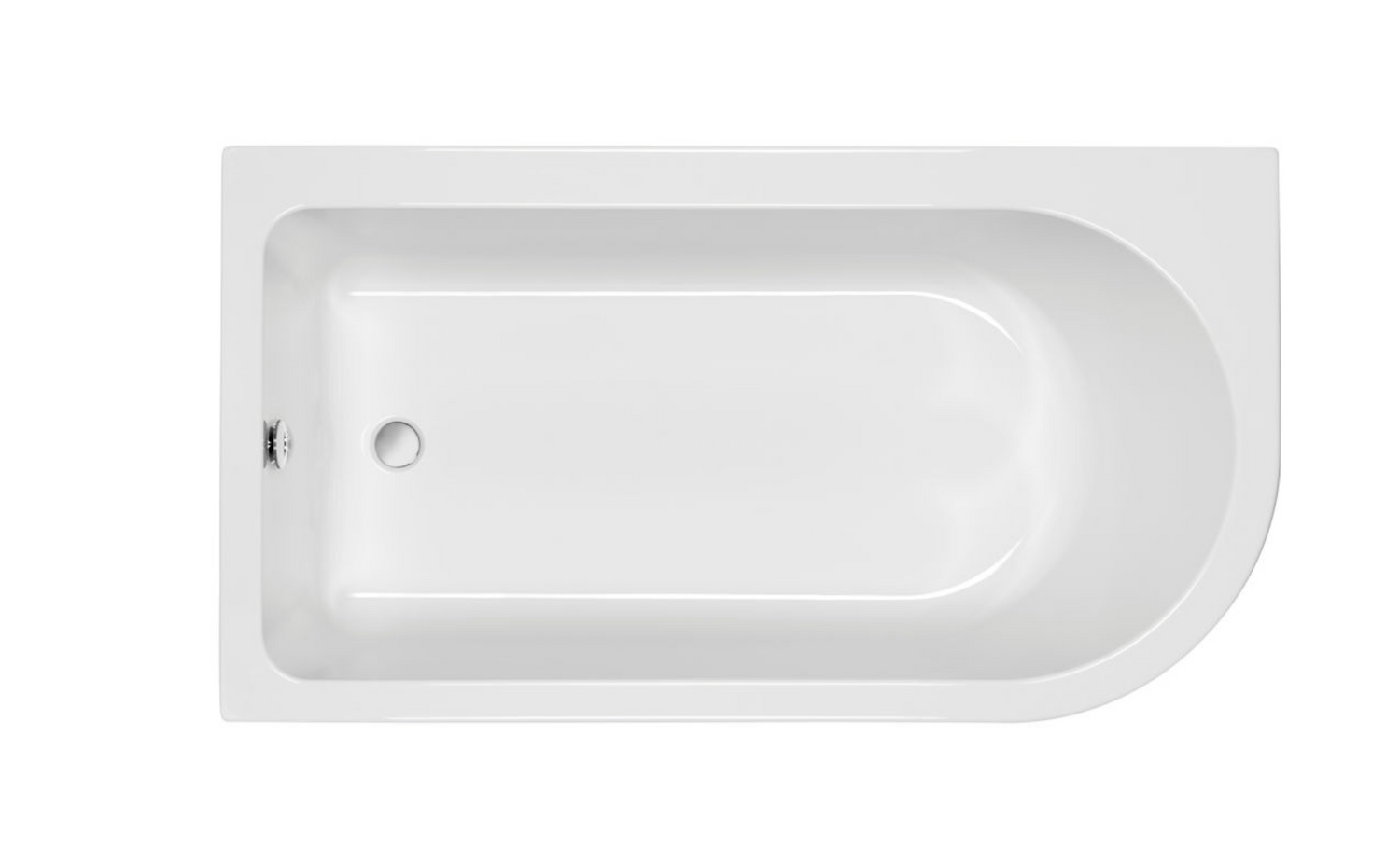 Carron Status 1700x800mm Right Hand Bath Carronite - White Gloss (02220)
