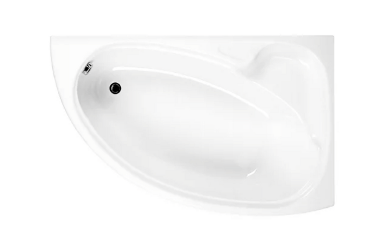 Carron Dove corner bath, left hand, Carronite