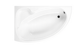 Carron Dove 1550x950mm Corner Bath Right Hand Carronite - White Gloss (02235)