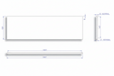 Carron Carronite Front Bath Panel 1500x430mm – White Gloss (02253)