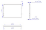 Carron End Bath Panel 700x430mm- White Gloss (02258)