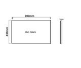Carron Carronite End Bath Panel 700x430mm - White Gloss (02259)