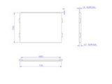 Carron End Bath Panel 750x540mm- White Gloss (02289)