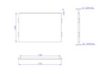 Carron Carronite End Bath Panel 800x540mm- White Gloss (02277)