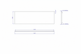 Carron Front Bath Panel 1600x515mm White Gloss (02316)