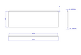 Carron Front Bath Panel 1700x540mm-White Gloss (02318)