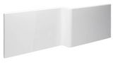 Carron Quantum Shower Bath 1500mm Carronite Front Panel - White Gloss (02325)