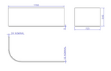 Carron Status 1700x800mm Front Bath Panel Carronite - White Gloss (02339)