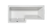 Carron Quantum L Shaped Shower Bath 1600x700(850)mm Left Hand - White Gloss (02386)