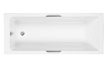 Carron Integra 1800x800mm Single Ended Carronite Bath with Twin Grips- White Gloss (02397)