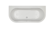 Carron Halcyon D-Shaped Bath 1750x800mm - White Gloss (02416)