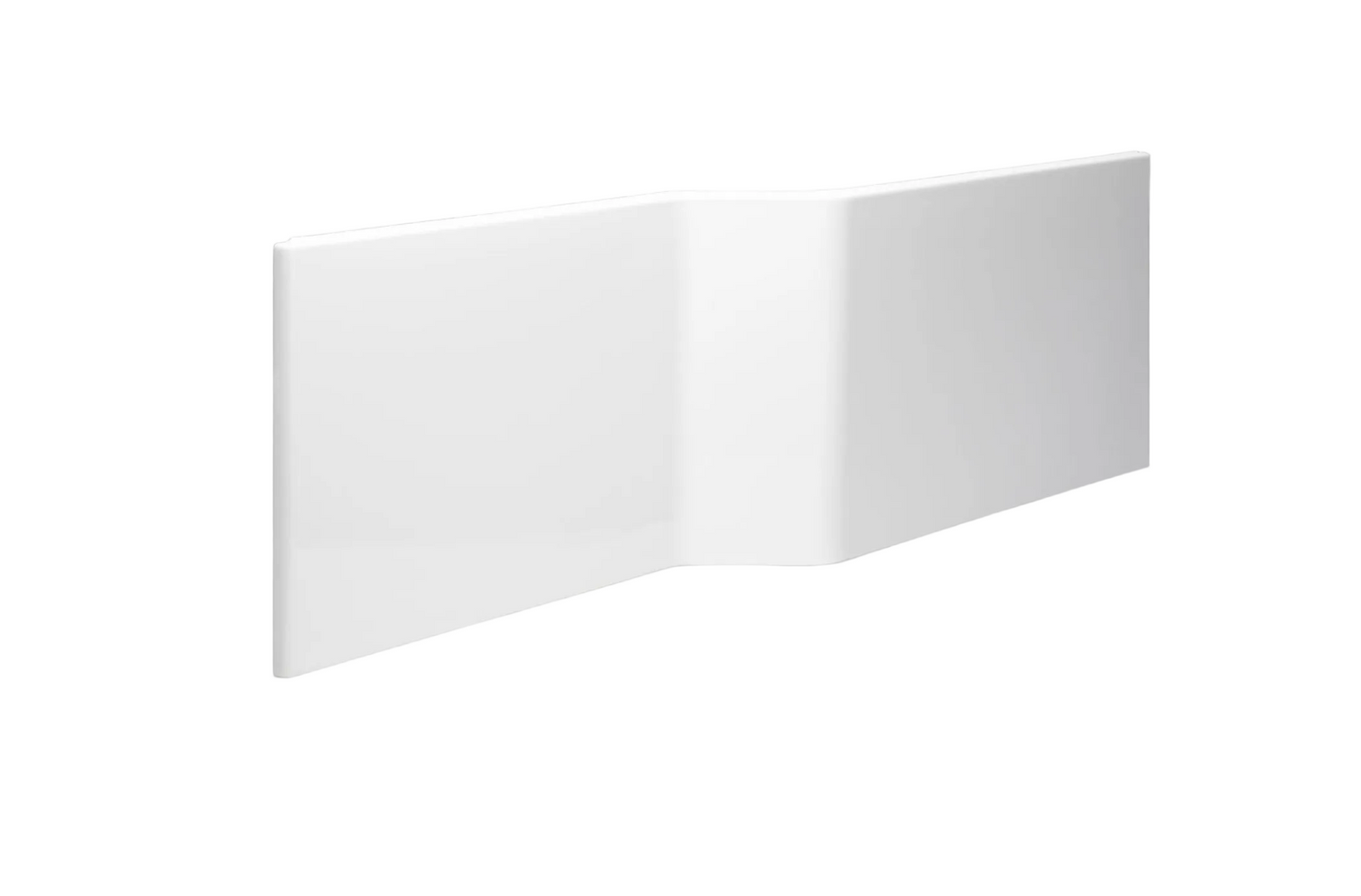 Carron Urban Edge Shower Bath 1575mm Front Panel (NON L) Carronite - White Gloss (02438)