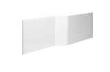 Carron Urban Edge Shower Bath 1575mm Front Panel (NON L) Carronite - White Gloss (02438)