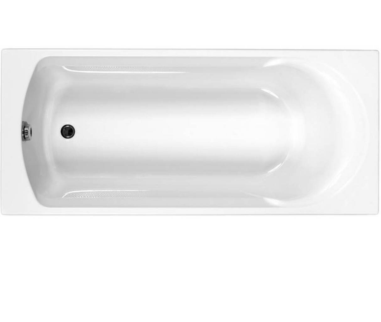 Carron Arc 1500x700mm Single Ended Carronite Bath with Twin Grips - White Gloss (02444T)