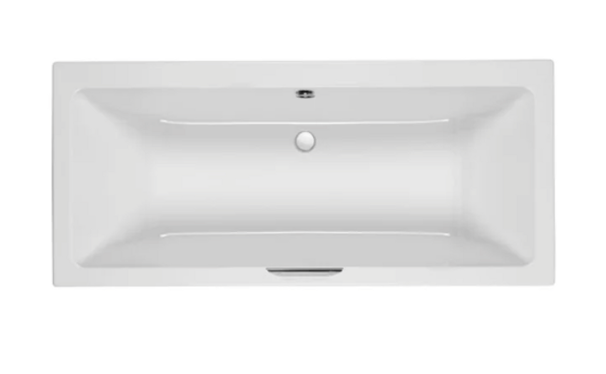 Carron Integra Double Ended Rectangular Acrylic Bath with Single Grip-White Gloss (02463)