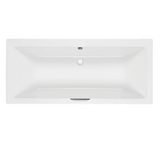 Carron Integra Double Ended Rectangular Bath with Single Grip 1700mm x 750mm - Carronite- White Gloss (02464)
