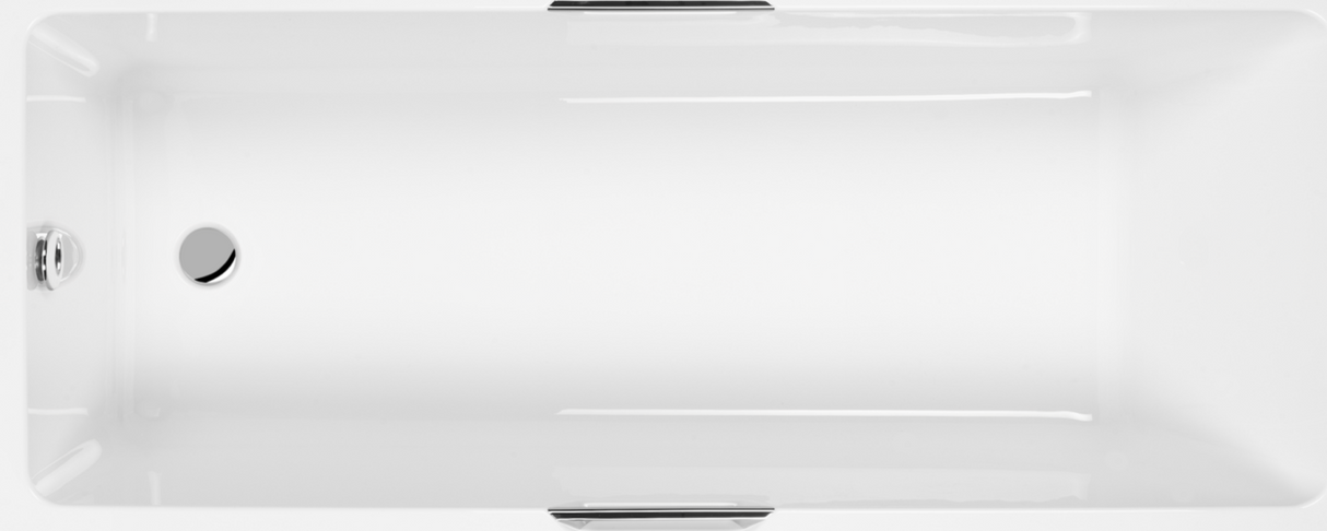 Carron Integra 1650x700mm Single Ended Bath with Twin Grips- Carronite - White Gloss (02524)