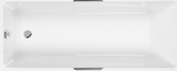 Carron Integra 1650x700mm Single Ended Bath with Twin Grips- Carronite - White Gloss (02524)