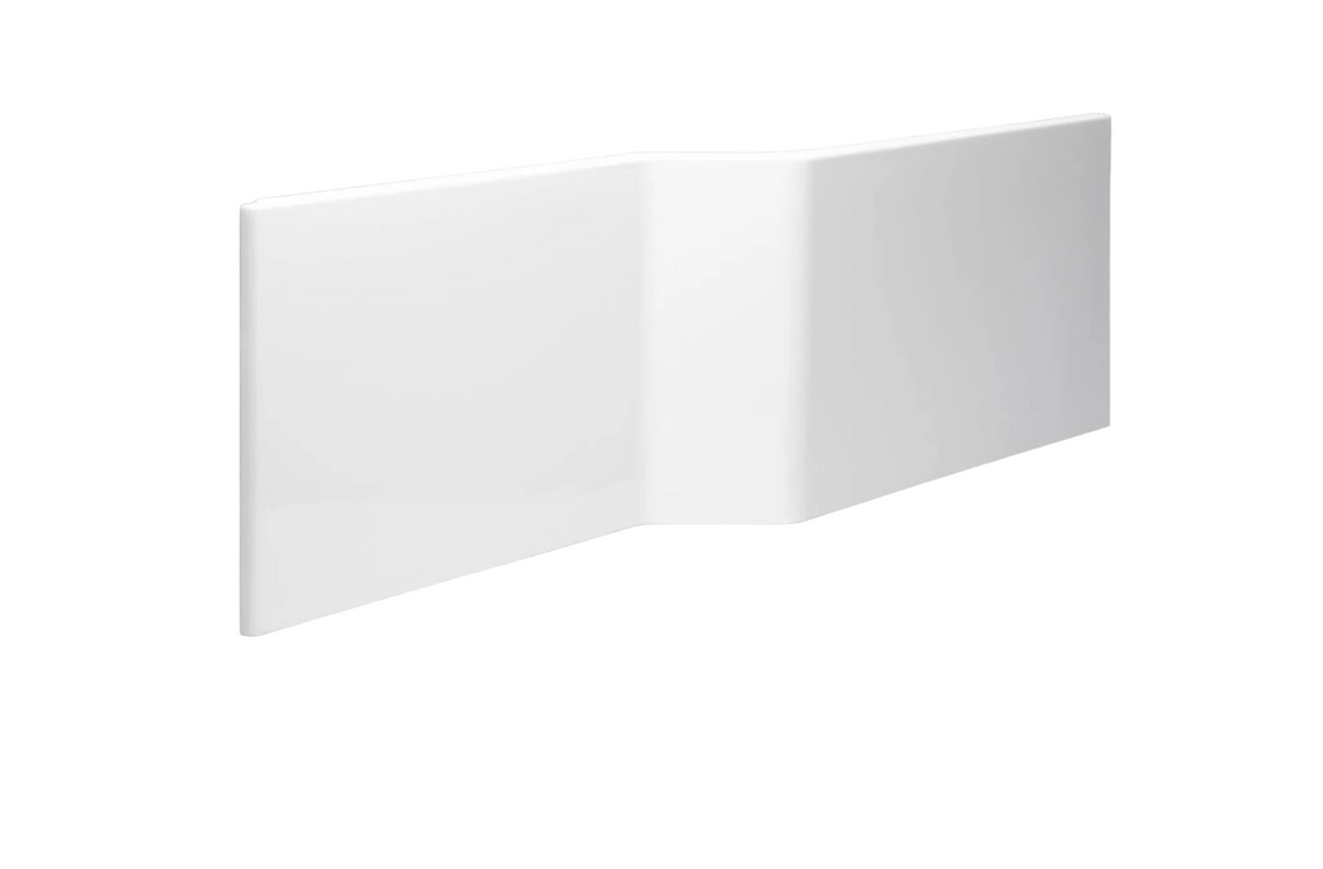 Carron Urban Edge Shower Bath 1675mm Front Panel (NON L) Carronite - White Gloss (02530)