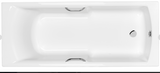 Carron Axis 1650x700mm Single Ended Bath with Twin Grips- White Gloss (02585T)