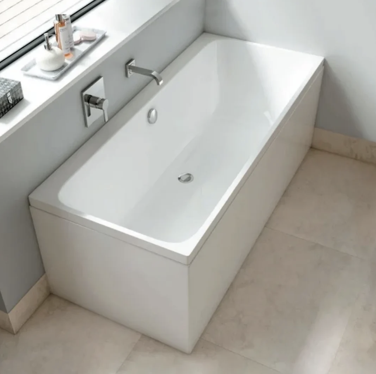 Carron Profile 1750x750mm Double Ended Bath Carronite - White Gloss (02594)