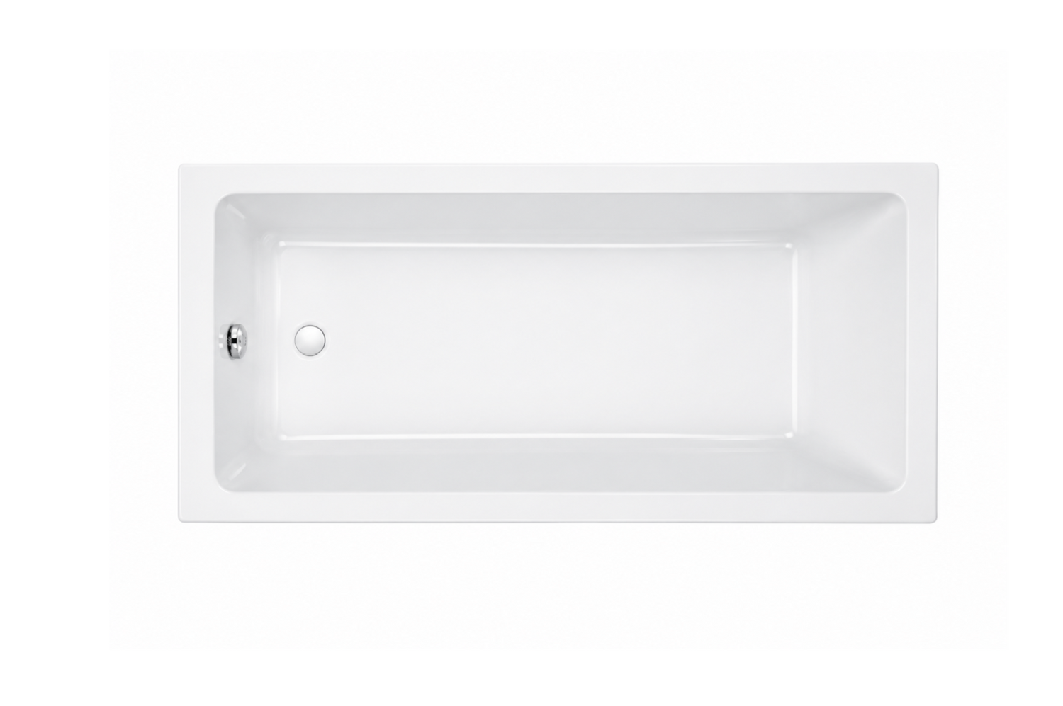 Carron Quantum Super Deep 1575x700mm Single Ended Bath Carronite - White Gloss (02751)
