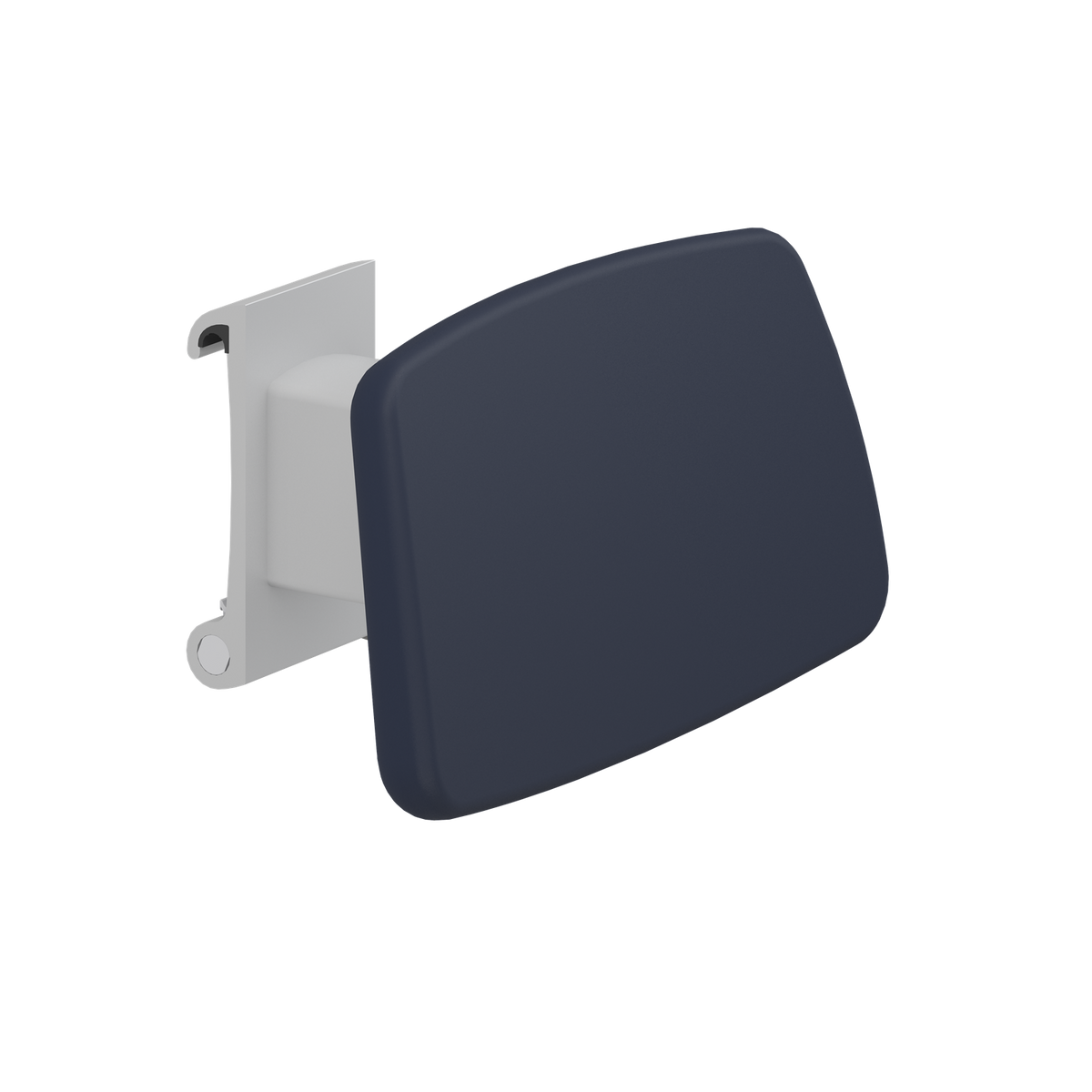 Pressalit PLUS backrest for wall track – Sideways Adjustable, Dark Blue