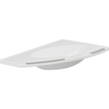 Pressalit MATRIX ANGLE DEEP wash basin, left-facing, without overflow
