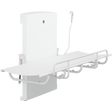 Pressalit SCT 1000 electrically height adjustable shower change table, folded down