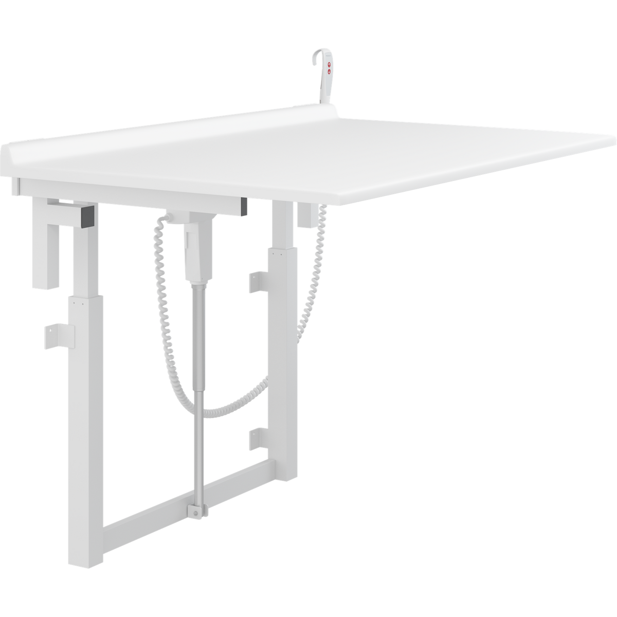 Pressalit foldable wall-mounted daycare changing table