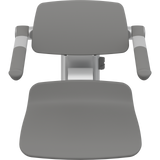 Pressalit PLUS replacement shower seat 450 with back & armrests – detail