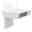 Pressalit low start daycare changing table with wire baskets