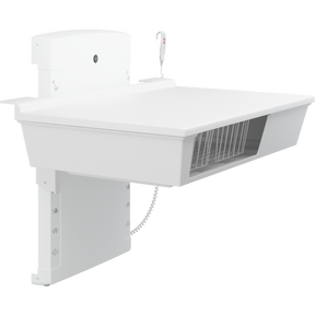 Pressalit low start daycare changing table with wire baskets